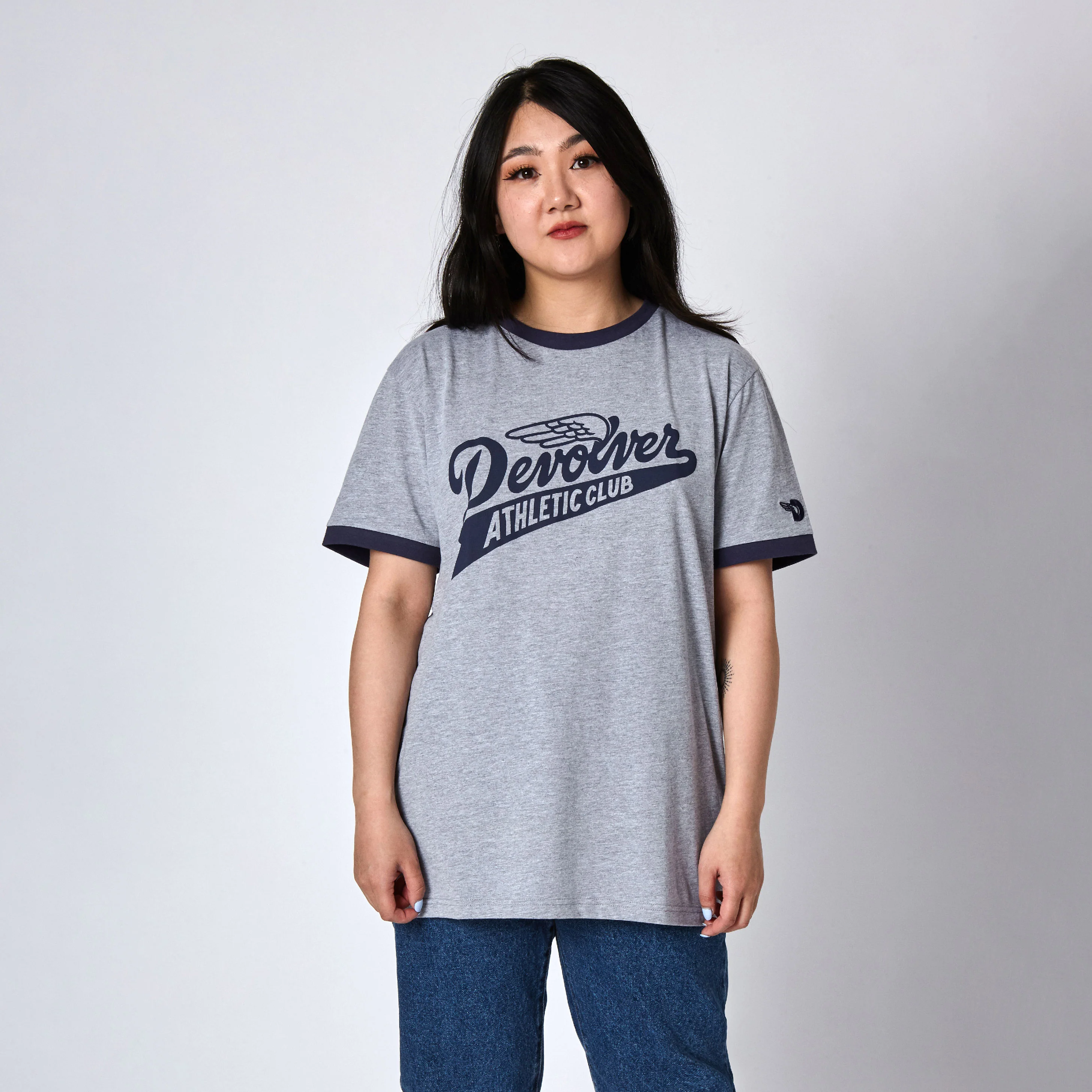 DAC Ringer T-Shirt (Sports Grey) - Image 3